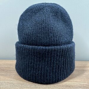 J. Crew Marled Beanie In Supersoft Yarn Navy Blue